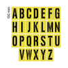 Line Marking Stencil -  A-Z Alphabetic Set - 100MM - 1.5MM OR 2MM Thickness