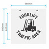 Line Marking Stencil - Forklift Traffic Area