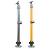 DDA Stanchion Even Base w/ Mid Rail & Kick Panel End Post - Galvanised Or  Yellow