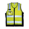 Hi Vis Yellow Safety Vest w/ Elastic & Reflective