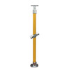 Ezyrail - Through Stanchion 30-45° w/ Flat Base & Continuous Top Rail - Galvanised Or Yellow