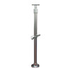 Ezyrail - Through Stanchion 30-45° w/ Flat Base & Continuous Top Rail - Galvanised Or Yellow