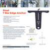 Steel T Bar Edge Anchor