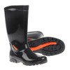 Black Polyurethane Boot - Size 4 - 13