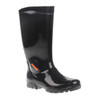 Black Polyurethane Boot - Size 4 - 13