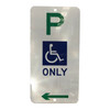 Disabled Parking Only (225mm x 450mm) - Class 1 Reflective Aluminium