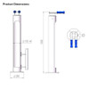 Surface Mounted Bicycle Repair Station with Multi Tools