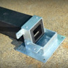 Bollard Surface Mount Hinged Sleeve - Galvanised - Suitable for 100mm REPLAS Bollards