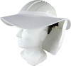 Detachable Hard Hat Brim with Neck Flap - Range of Colours