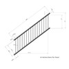 Ezyrail - 37° Balustrading Panel - 2000mm x 700mm