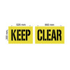 Line Marking Stencil - KEEP CLEAR - 300MM - 2mm OR 3mm Thickness
