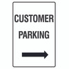 Customer Parking Sign 450mm x 300mm - Metal