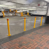 Bollard - Removable 90mm Surface Mount Twist Type T-Handle - Unique Key - 1000mm High - Fixings Included