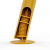 Bollard - Shared Zone Surface Mount 140mm - Flexible Steel