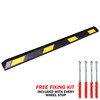 Recycled Plastic Wheel Stop 2 Metres - Free Fixing Kit Included