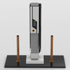 Solar Battery / EV Charger Protection Bollard - Surface Mount 76mm - Residential & Commercial Use - Timber Look