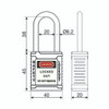 LOTO Padlock - Keyed Alike - Red 