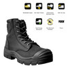Munka Taurus Heavy Duty Safety Work Boots - Black or Wheat