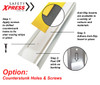 Aluminium Stair Nosing - Carborundum Super Anti Slip Insert - Yellow OR Black - 75mmx30mm - Sold Per Metre