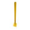 Ezyrail - Gate Post w/ Base Fixing Plate - Galvanised OR Yellow