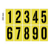 Line Marking Stencils Numbers 0-9 Set 300MM - 1.5mm OR 2mm OR 3mm Thickness