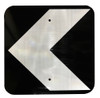 Unidirectional Hazard Marker Sign (450X450MM) - Class 1 Reflective Aluminium