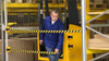 Magnetic Wall Mounted Retractable Safety Barrier - 9 Metre