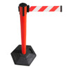 Bollard Retractable Belt Queue Bollard 3 Metres w/ Rubber Base