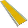 Aluminium Stair Nosing w/ Tough Fibreglass Anti Slip Insert 75mmx30mm - Yellow OR Black Per Metre