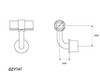 Ezyrail DDA-747 Assist Expanding Internal Swivel Bracket - 48mm