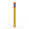 Bollard For Shared Zone Disabled Parking - In-Ground 140mm x 1600mm