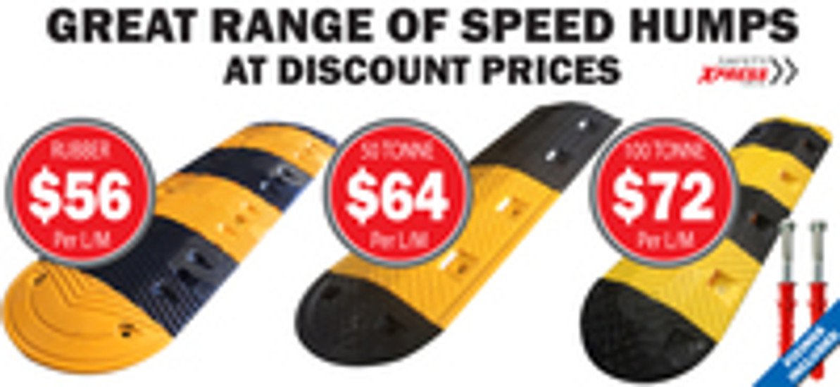 Great Range of Speed Humps Available through Safety Xpress! 