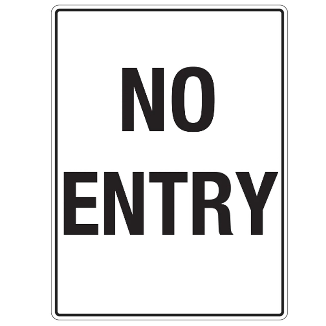 Targa No entry - 450x150mm - L41
