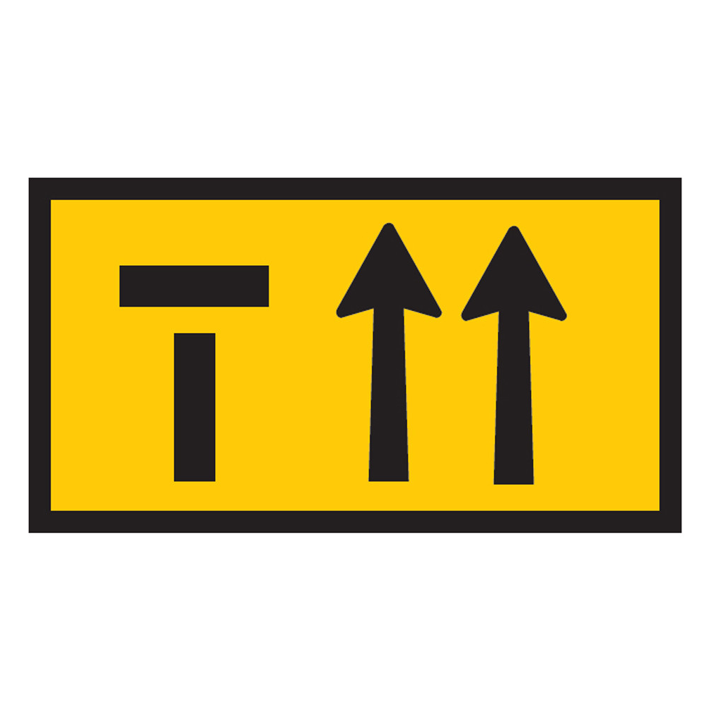 Lane Status Lane Status - 3 Lanes - Left Lane Closed - (1200mmx600mm) - Corflute ...