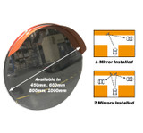 What Is the Ideal Size and Placement of Convex Mirrors in Underground Car Parks?