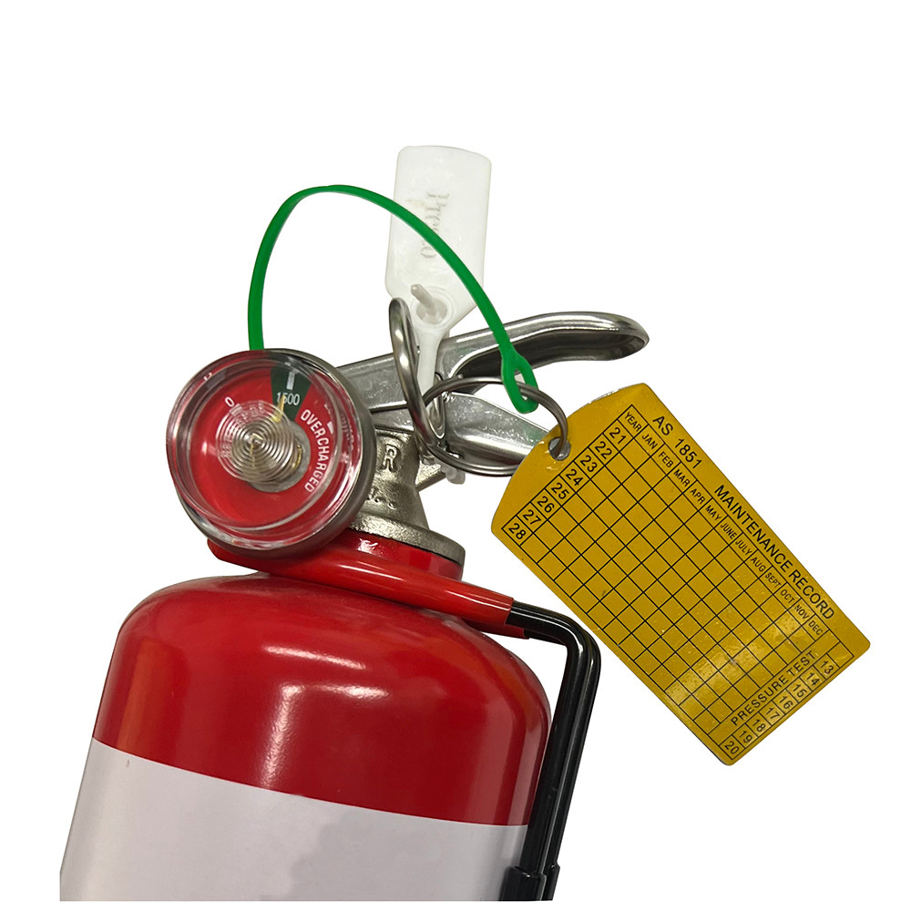 Fire Extinguisher Maintenance Date Tag Aluminium (TAG ONLY) Safety Xpress