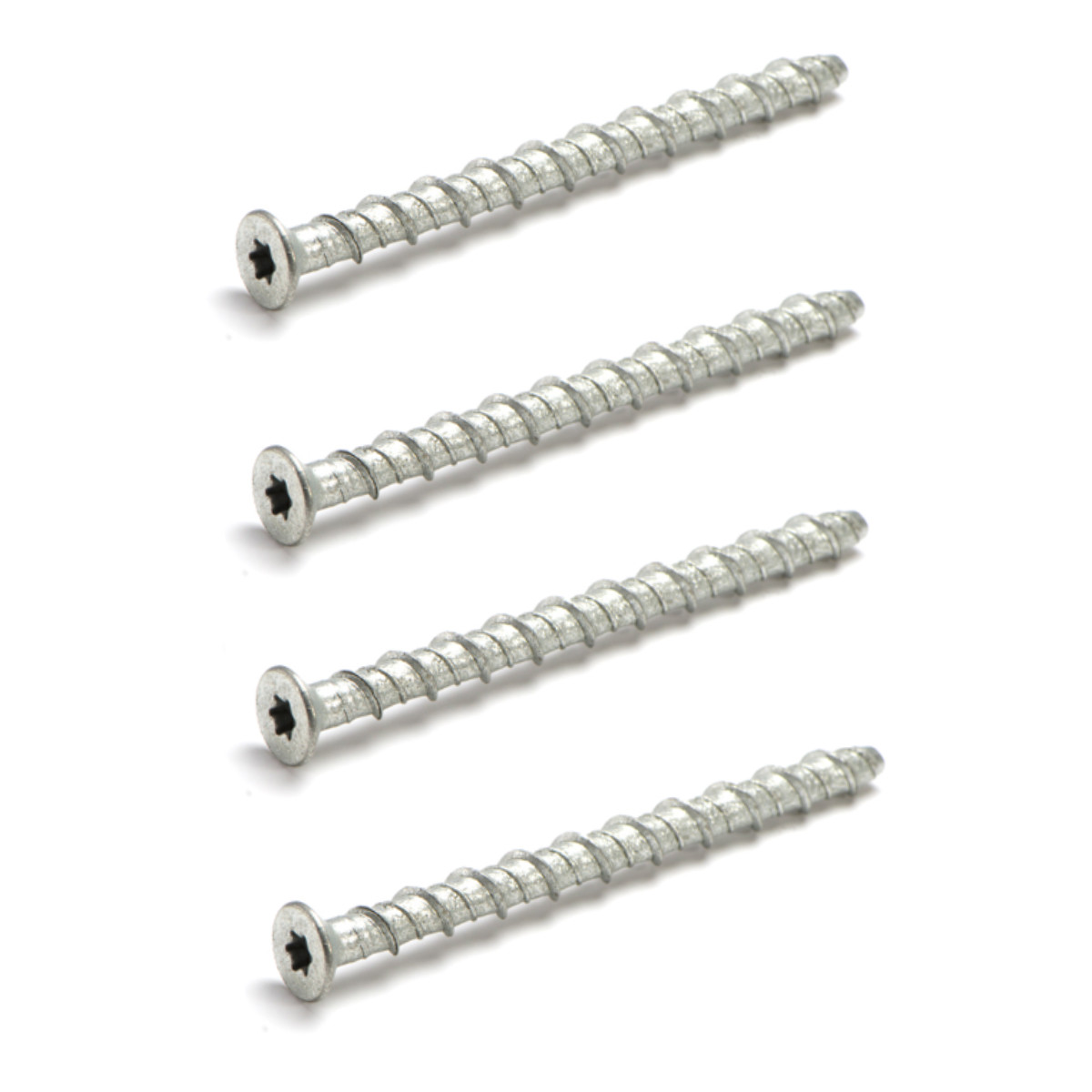 4 Pack Countersunk Concrete Screw Anchor M10 x 100MM Safety Xpress