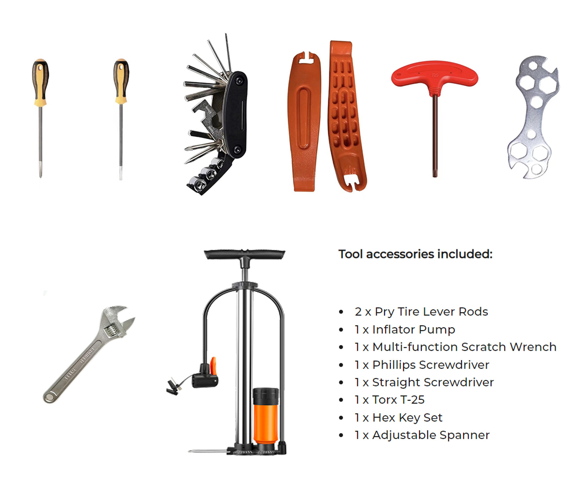 Surface Mounted Bicycle Repair Station with Multi Tools Safety Xpress