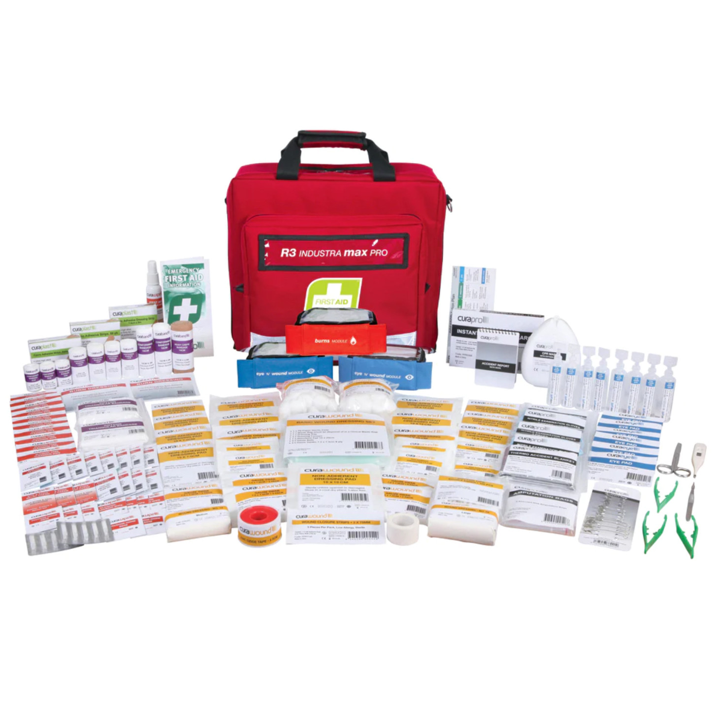 R3 Industra Max Pro First Aid Kit, Soft Pack Safety Xpress