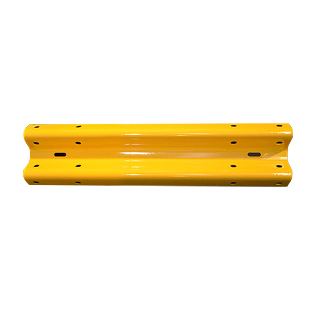 Yellow Safety Guard Rails Guard Rail W-Beam 1M length - Powdercoated Safety Yellow | Safety Xpress