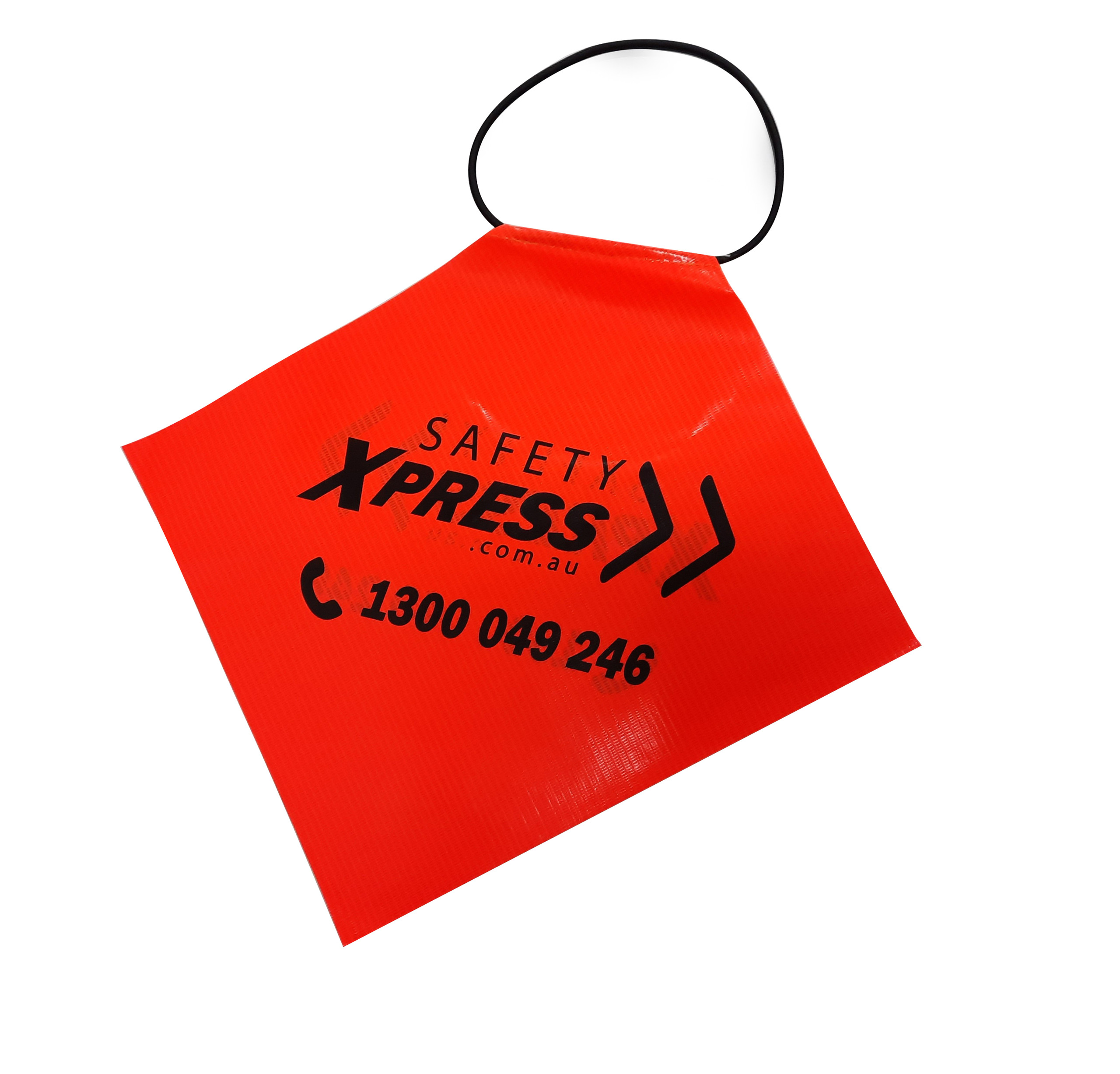 HiVis Caution Long Load Flag with Elastic Loop Safety Xpress