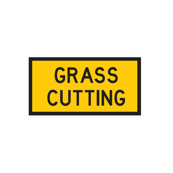 Grass Cutting - Sign (1200mmx600mm) - Corflute