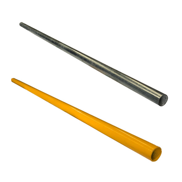 Ezyrail - Mid/Top Rail 2 Metre Length - Galvanised OR Yellow