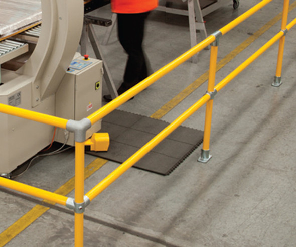 Ezyrail - Mid/Top Rail 2 Metre Length - Galvanised OR Yellow