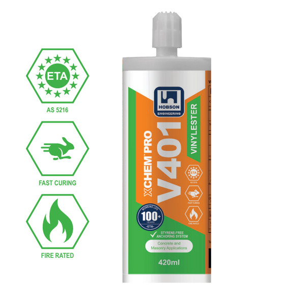 Hobson V401 XChem Pro Vinylester - 420ml - Heavy Duty