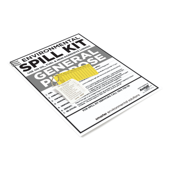 Spill Kits Label Stickers - For General Purpose Spill Kits, Hazchem or Fuel and Oil