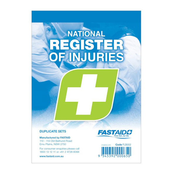 Register of Injuries Book