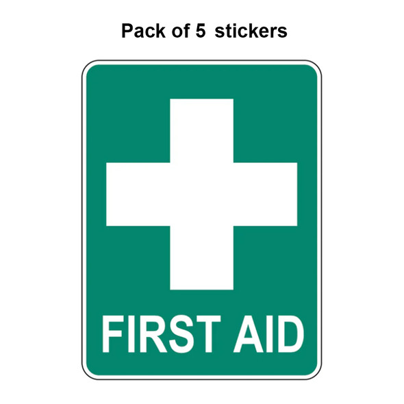 First Aid Stickers - 5 Pack