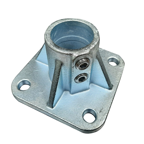 Ezyrail 234 - Four Fixings Point Square Base Flange