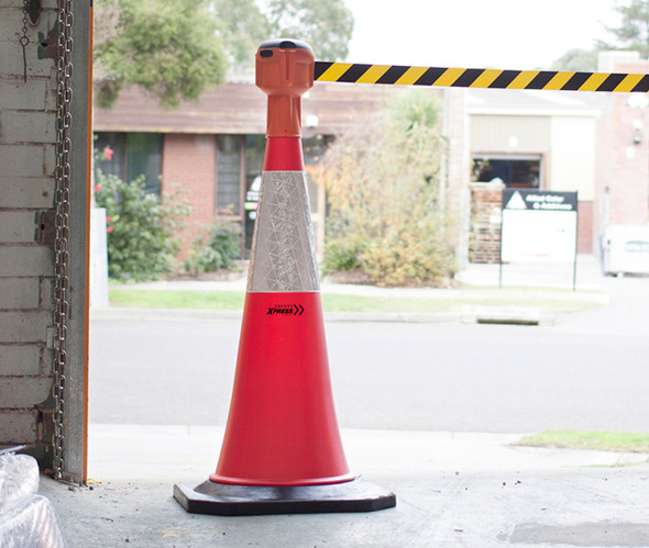 Cone-Top 9M Retractable Tape Barrier